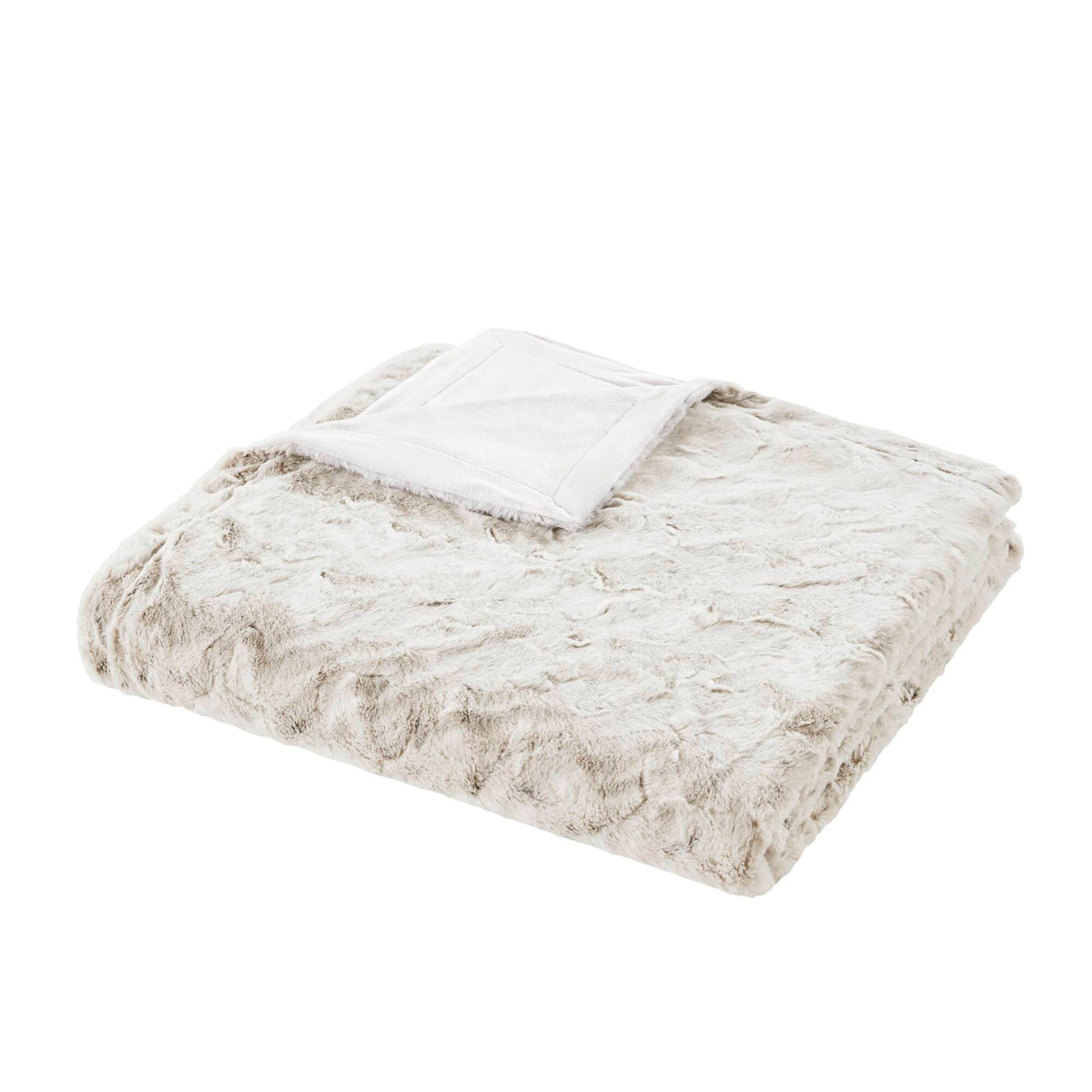 Zuri Faux Fur Blanket - Snow Leopard