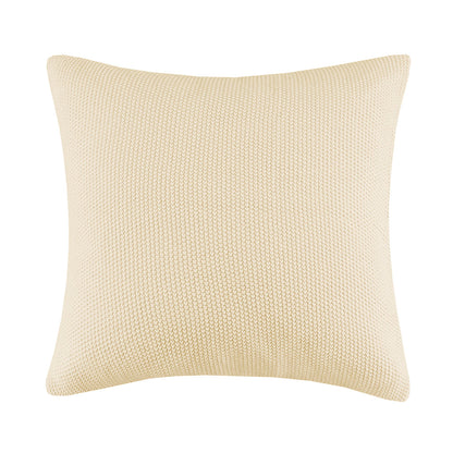 Bree Knit Euro Pillow Cover - Ivory
