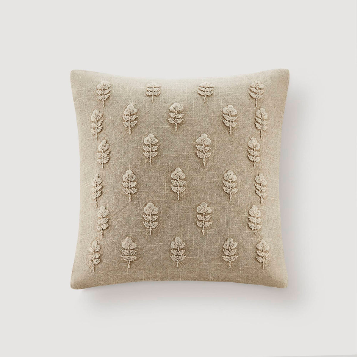 Ave Botanical 1 Piece Cotton Pillow Cover - Linen