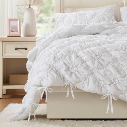 Lily Comforter Set - White