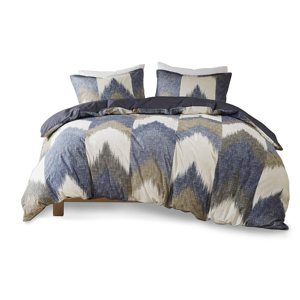 Alpine Cotton Duvet Cover Mini Set - Navy