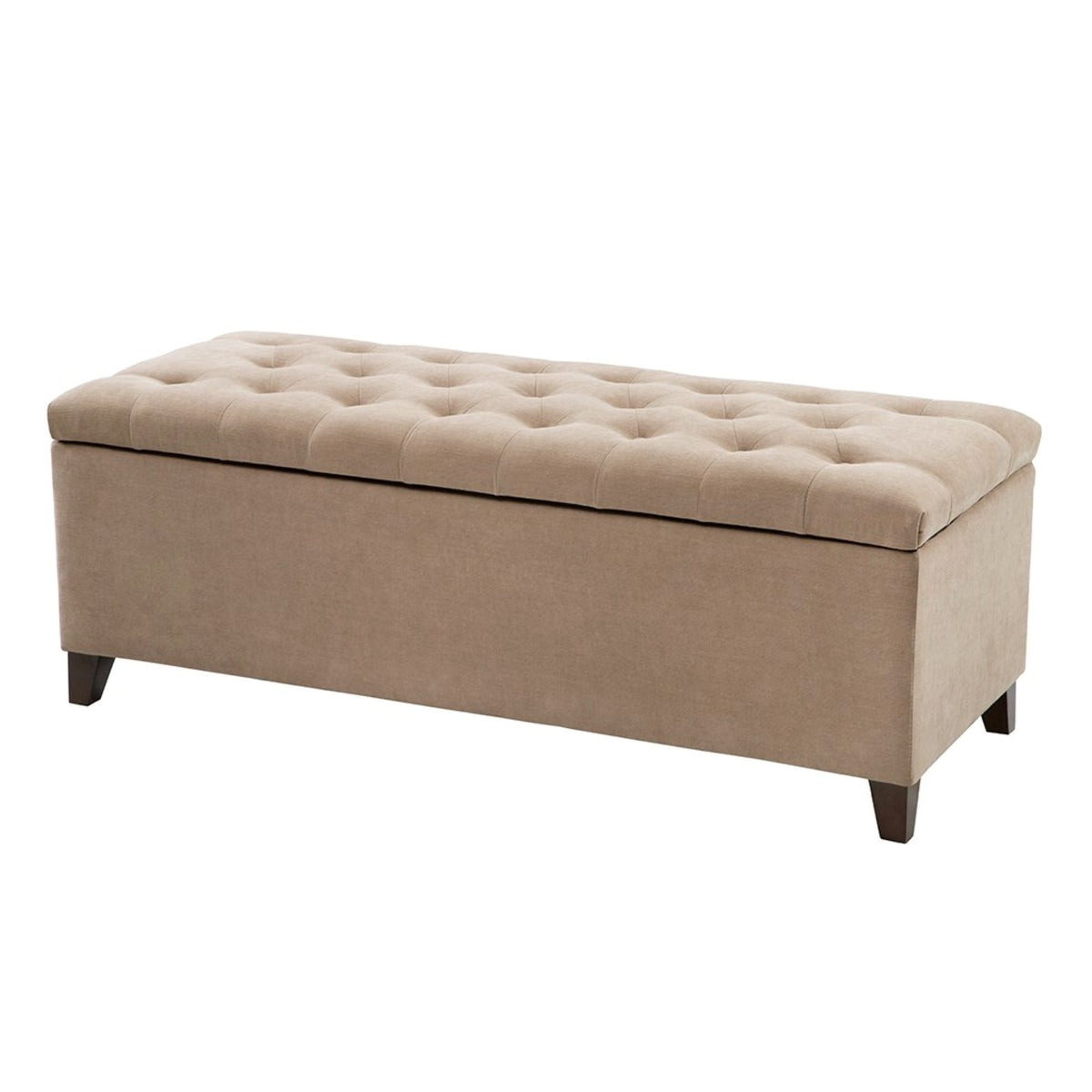 Shandra Tufted Top Upholstered Storage Bench - Sand