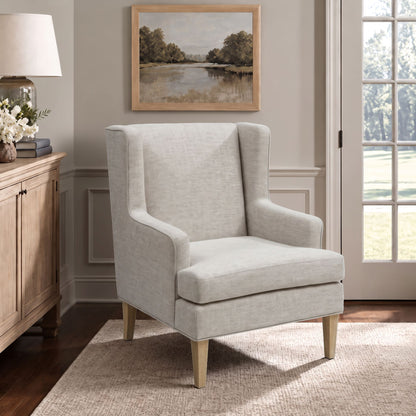 Decker Wingback Armchair - Beige
