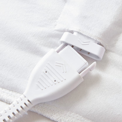 Microfiber Programmable Heated Mattress Pad - White