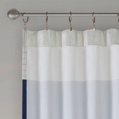 Amherst Polyoni Pintuck Curtain Panel - Navy