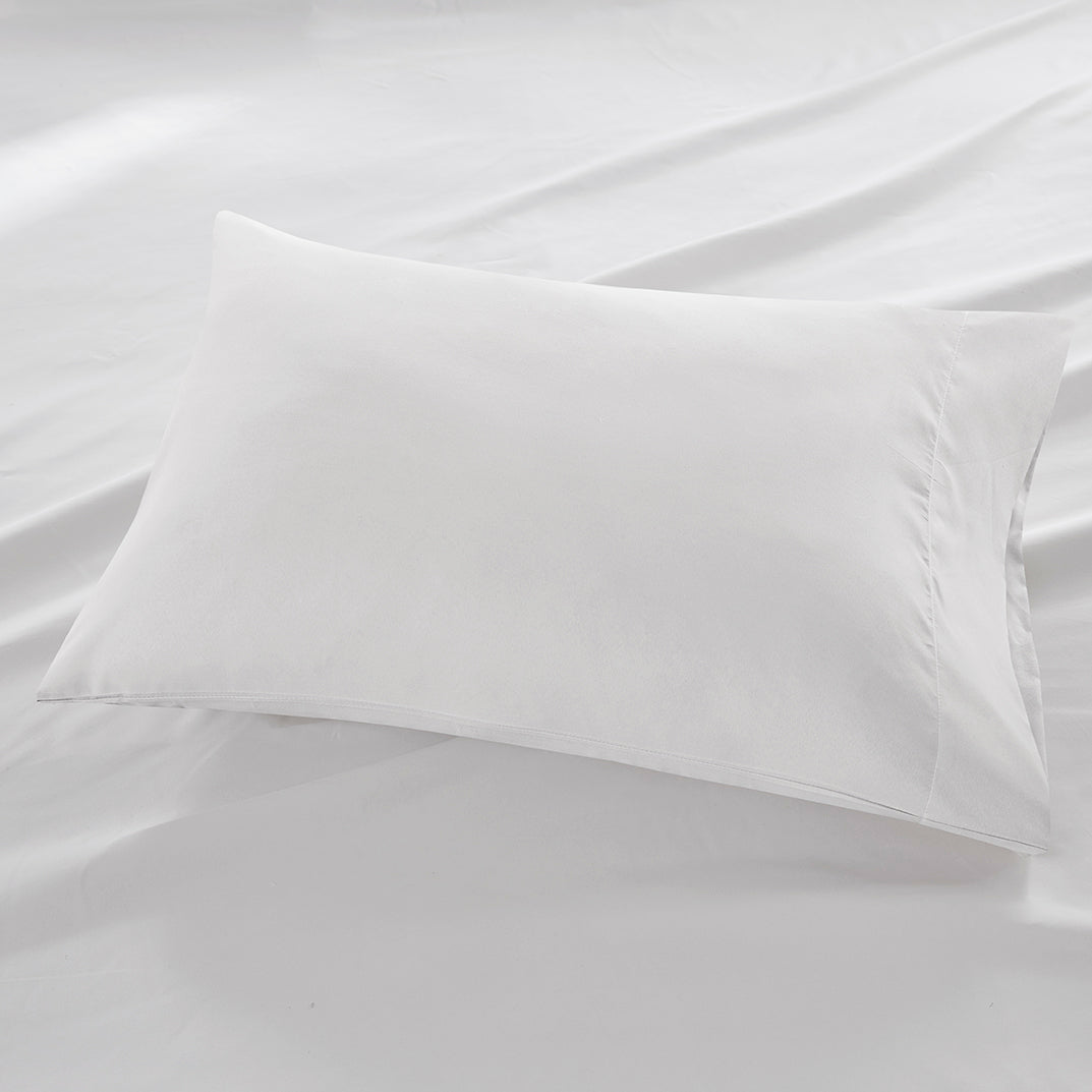 Luxurious Brushed Microfiber Deep Pocket Sheet Set - White