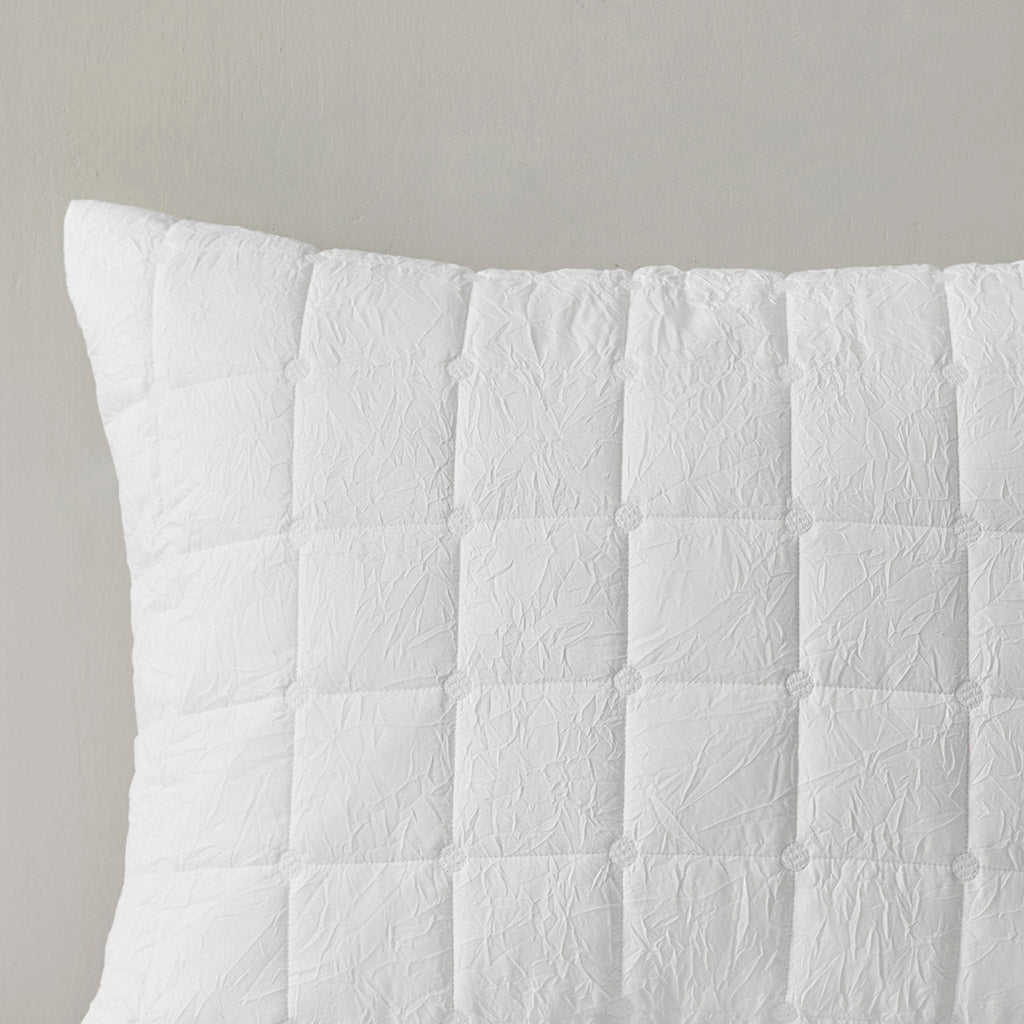 Cocoon 3 Piece Quilt Top Duvet Cover Mini Set - White