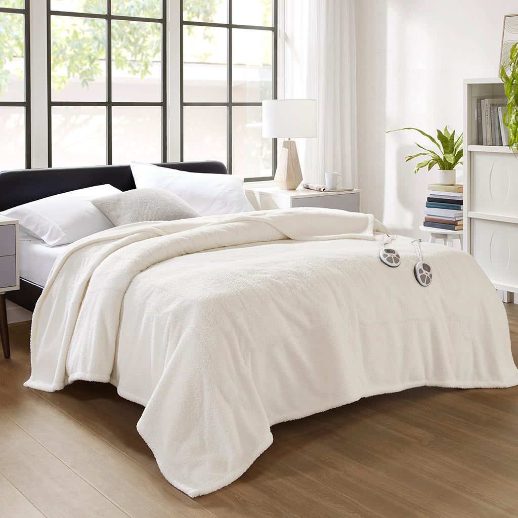 Dream Soft Heated Blanket - Ivory