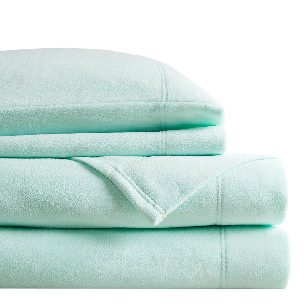 Micro Fleece Sheet Set - Aqua