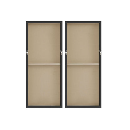 Two Black Dominos 2-piece Canvas Wall Art Set - Black