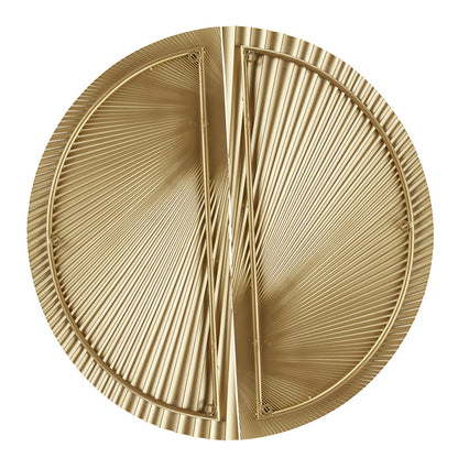 Radiant Half-moon 2-Piece Metal Wall Decor Set - Gold