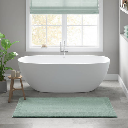 Splendor 100% Cotton Tufted 3000 GSM Reversible Bath Rug - Green