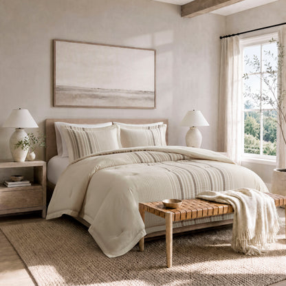 Ellery 3pcs Comforter Set - Natural