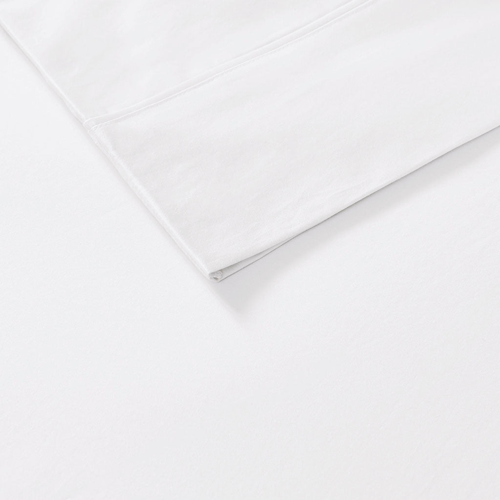 800 Thread Count Cotton Blend Sateen Sheet Set - White