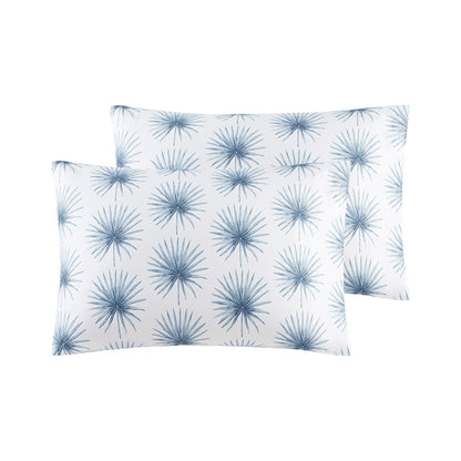 200 Thread Count Printed Cotton Sheet Set - Blue Palmetto