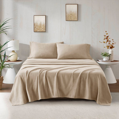 Micro Fleece Sheet Set - Khaki