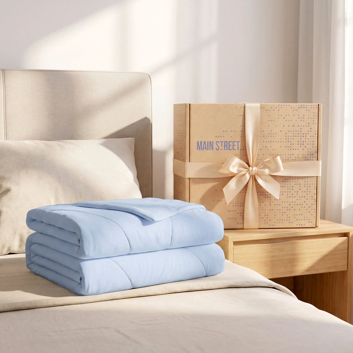 Sublime Serenity Luxury Comforter - Ice Blue