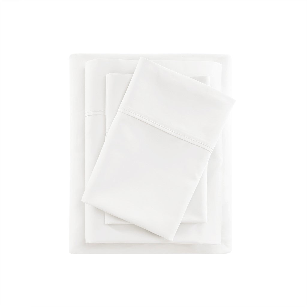 400 Thread Count Wrinkle Resistant Cotton Sateen Sheet Set