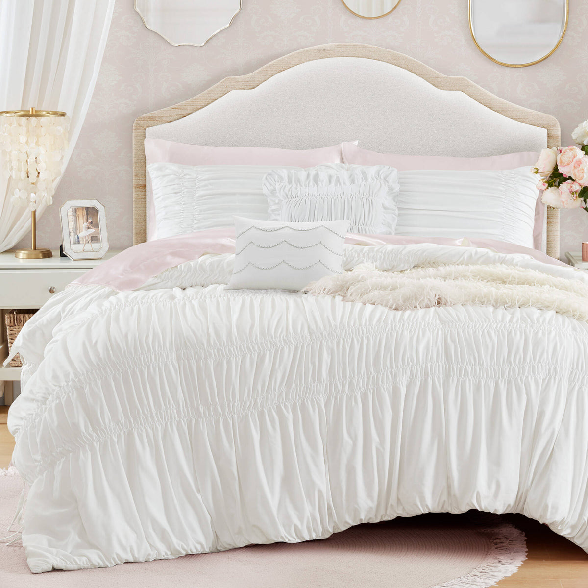Ella Comforter Set - White