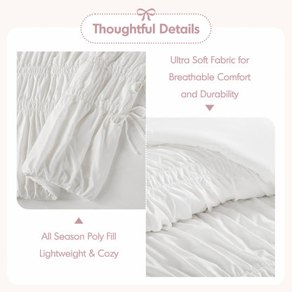 Ella Comforter Set - White