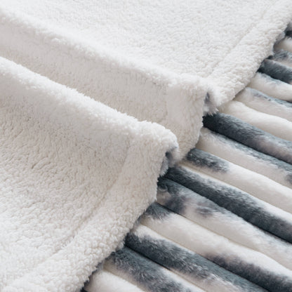 Heated Zuri Luxe Heated Throw - Blue Marble
