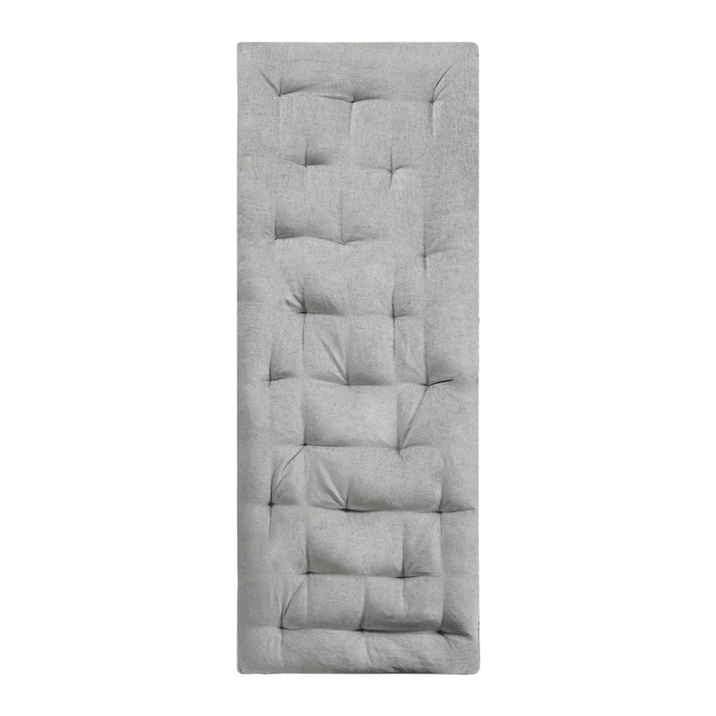 Edelia Poly Chenille Lounge Floor Pillow Cushion - Grey