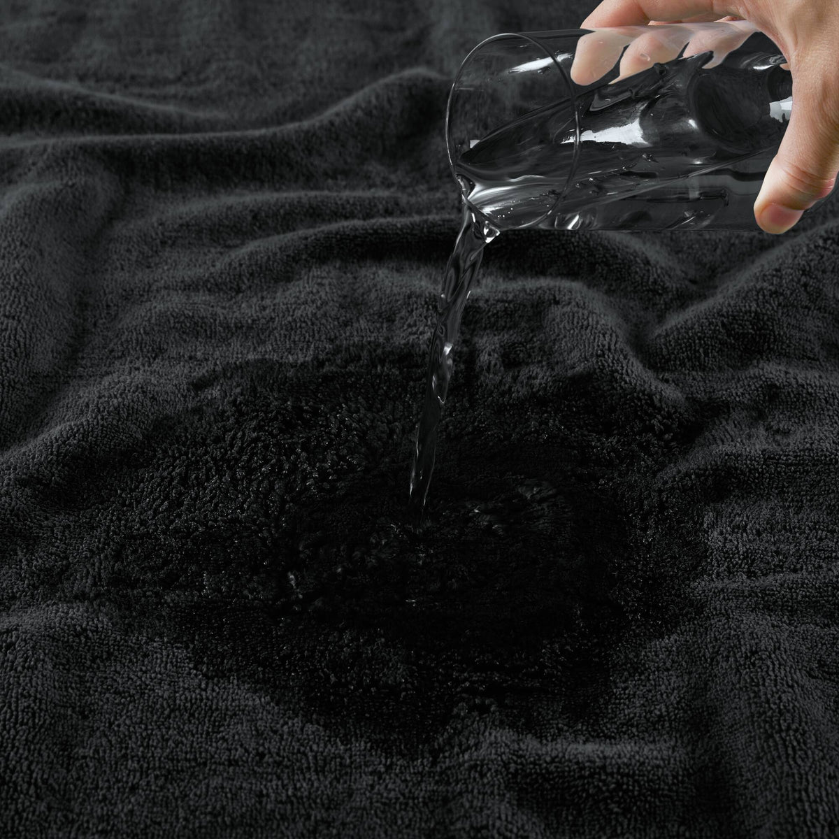 800GSM 100% Cotton 8 Piece Towel Set - Black