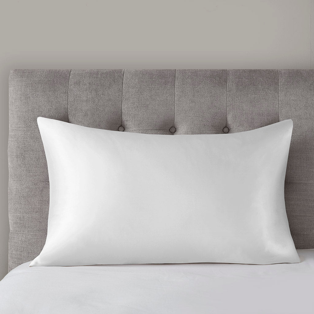100% Mulberry Silk Pillowcase Single Piece - White