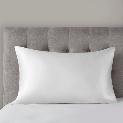 100% Mulberry Silk Pillowcase Single Piece - White
