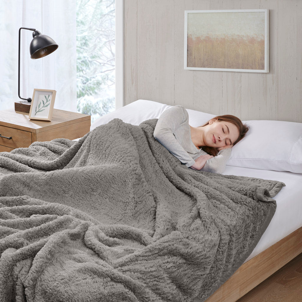 Burlington Berber Blanket - Grey