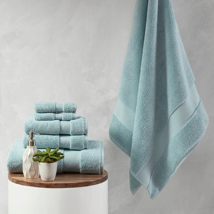 Splendor 1000gsm 100% Cotton 6 Piece Towel Set - Blue