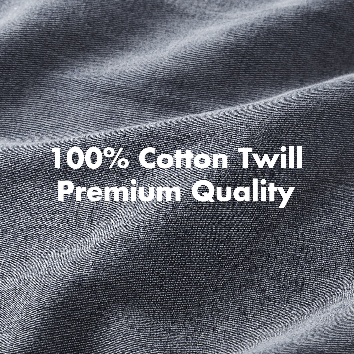 Mckenzie Cotton Twill Washed Duvet Set - Blue
