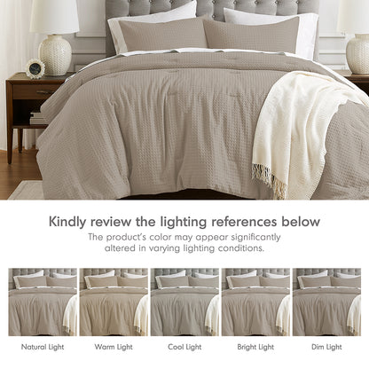 Mina Weave Comforter - Neutral