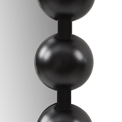 Marlowe 24X36 Arch Beaded Wall Mirror - Black