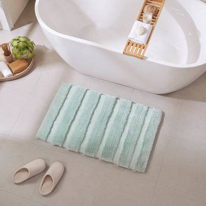 Tufted Pearl Channel Rug - Seafoam