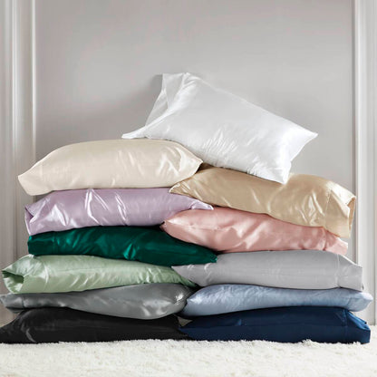 Satin Luxury 2 PC Pillowcases - White