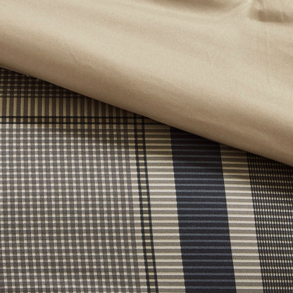 Robbie Plaid Comforter Set with Bed Sheets - Navy Multi