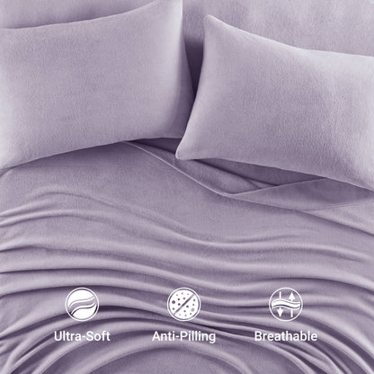Micro Fleece Sheet Set - Lavender