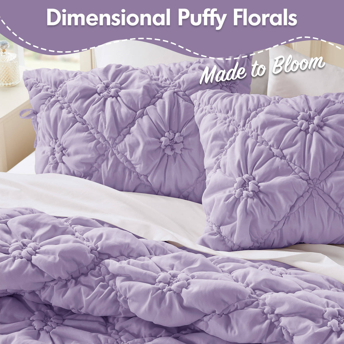 Lily Comforter Set - Purple
