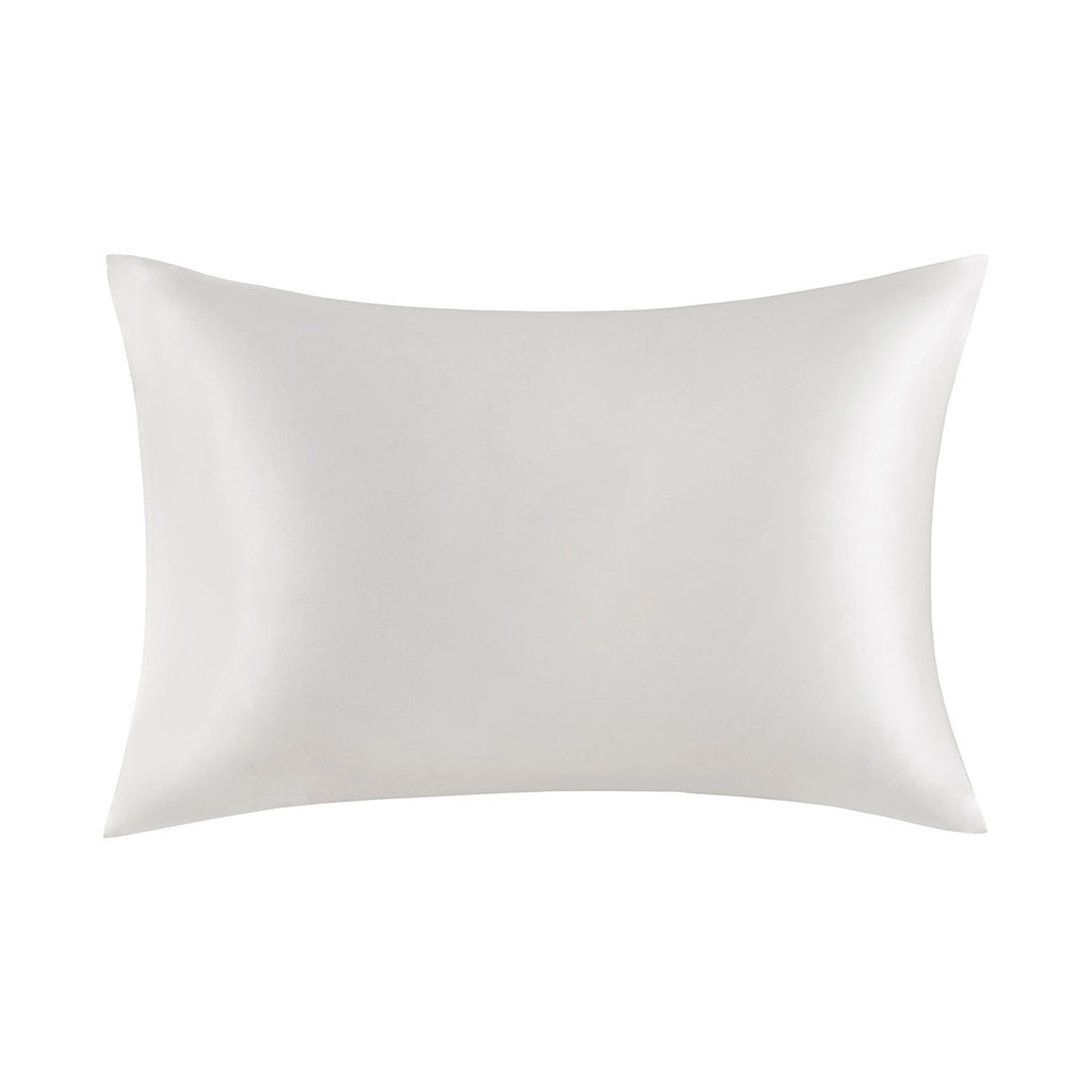 100% Mulberry Silk Pillowcase Single Piece - White