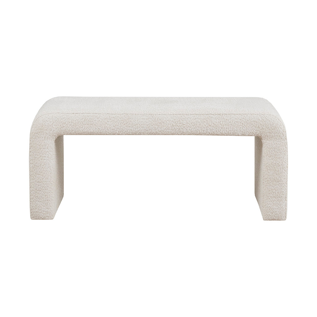 Steve Boucle Waterfall Bench - Cream