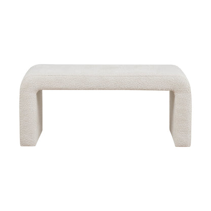 Steve Boucle Waterfall Bench - Cream