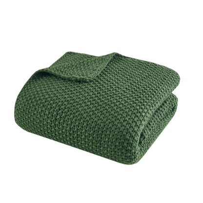 Bree Knit Throw - Green