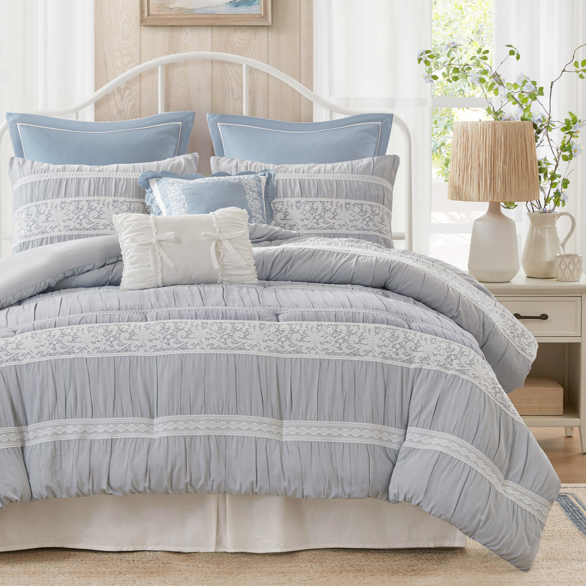 Perryn Comforter Set - Blue