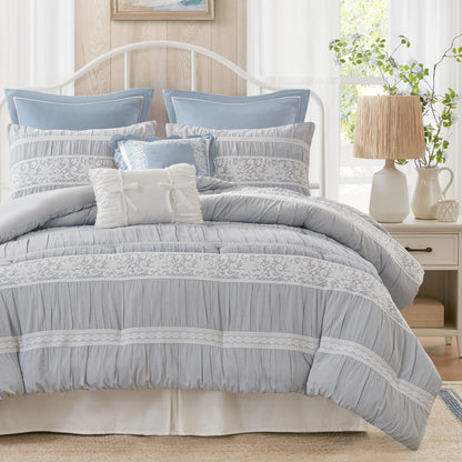 Perryn Comforter Set - Blue