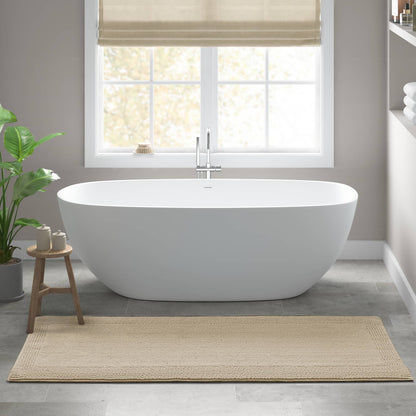 Splendor 100% Cotton Tufted 3000 GSM Reversible Bath Rug - Natural