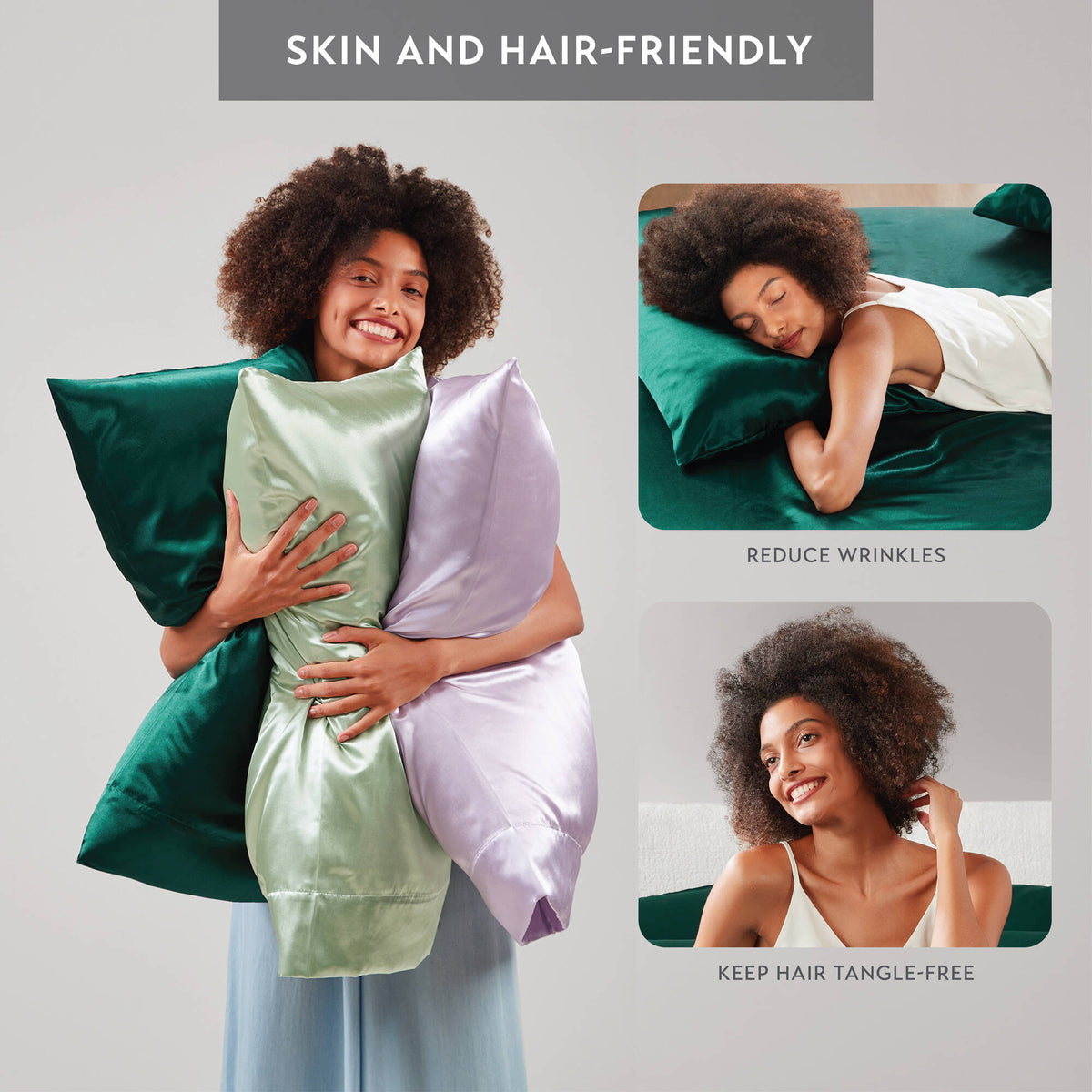 Satin Luxury 2 PC Pillowcases - Emerald