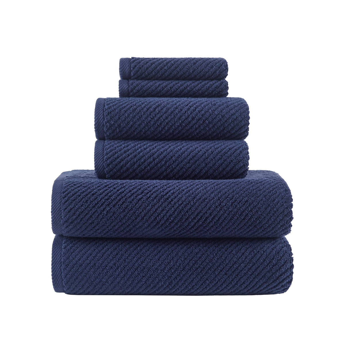 Diagonal Ribbed - Navy