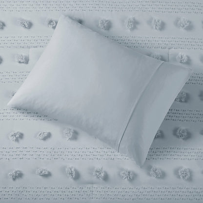 Lucy Clip Jacquard Comforter Set - Blue