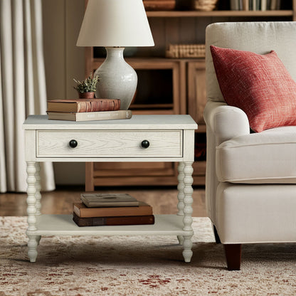 Beckett Large Nightstand - Antique Cream